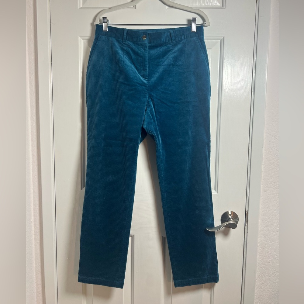 Appleseed's Women's Corduroy Blue Soft Pants
Size 10 P